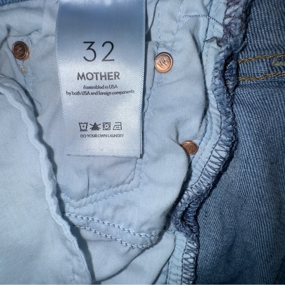 MOTHER The Twister Ankle Flare Jeans Across the Finish Line Size 32. Rise 10.5” - Picture 8 of 12